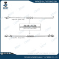 Insulated double end gauge tie rod for switches